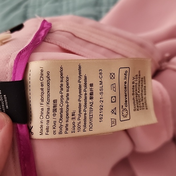 Scotch & Soda Pink Wide Leg Pants Size Medium - Like New - Picture 5 of 6